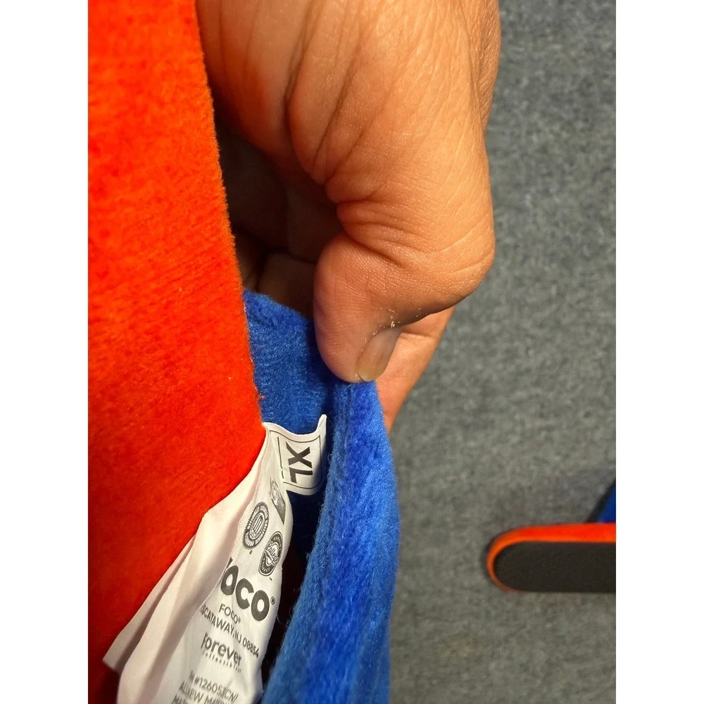 FOCO Florida Gators‎ Mens XL Blue Orange Plush House Scuff Slippers NCAA UF